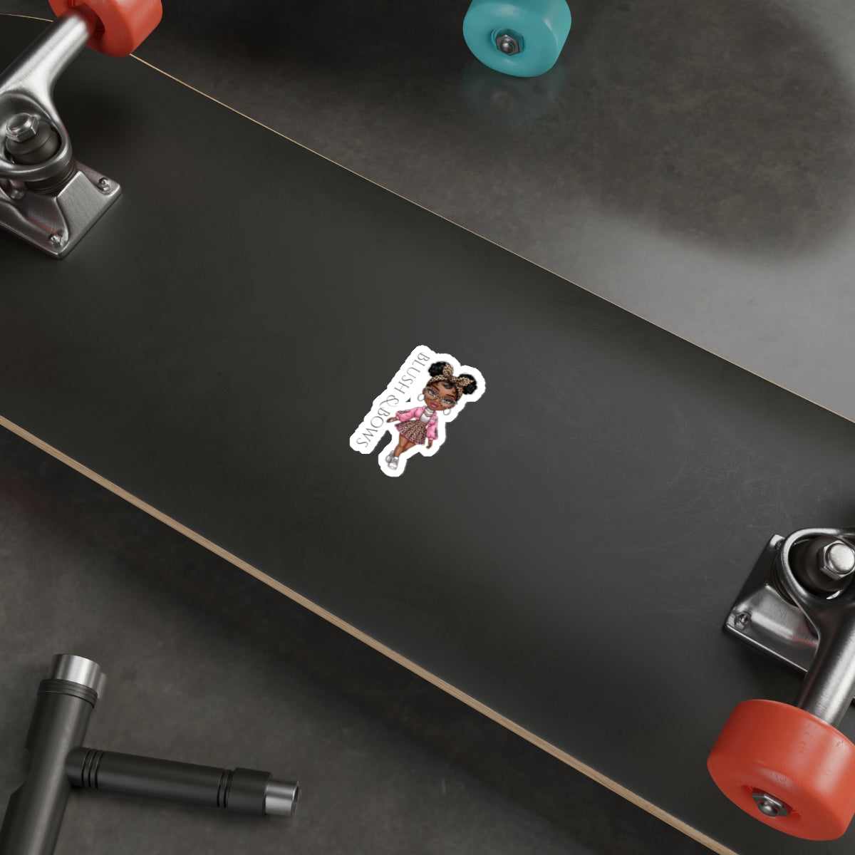 Chic Character Die-Cut Stickers - Fun, Cute, Blush & Bows Design for Laptops, Journals, Phone Cases, Gifts, and Parties