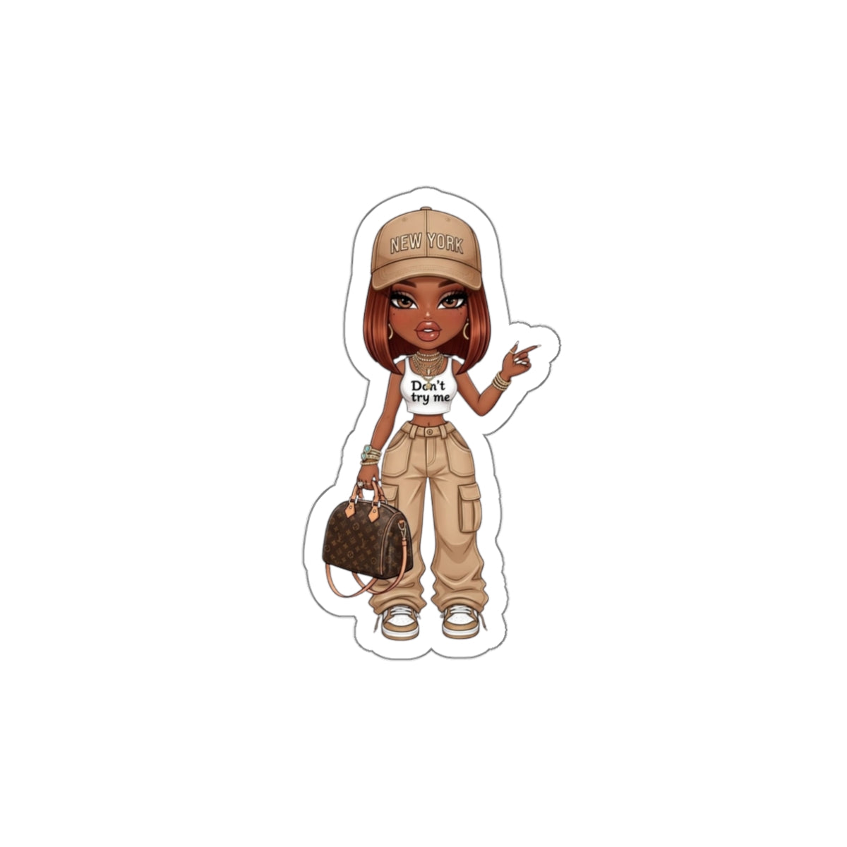 Die-Cut Stickers - Don't Try Me Trendsetters for Woman
