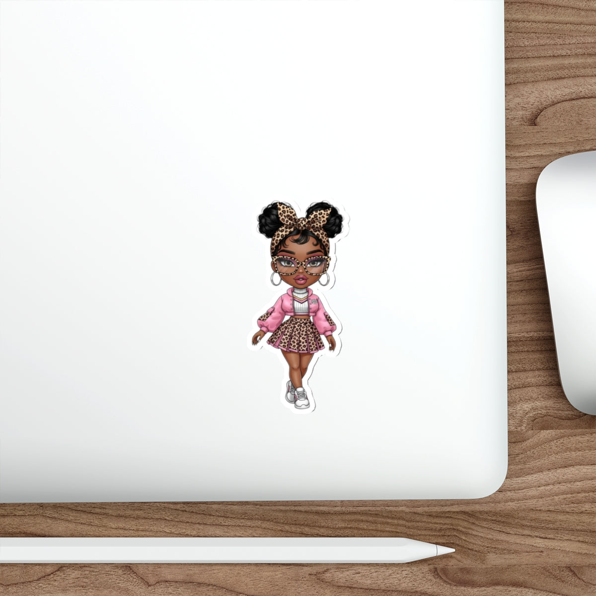 Chic Die-Cut Stickers | Cute Girl Sticker for Laptop, Phone, Journal Décor, Gift for Teens, Fun Party Favor