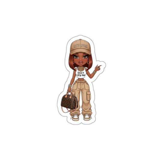 Die-Cut Stickers - Don't Try Me Trendsetters for Woman