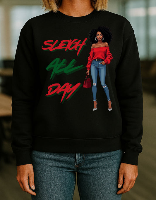 Christmas Sleigh All Day Sweatshirt