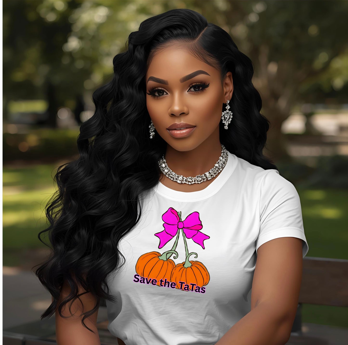 Save the TaTas Pumpkin Tee, Breast Cancer Awareness Shirt, Fall Festival Clothing, Gift for Her, Unisex Tee