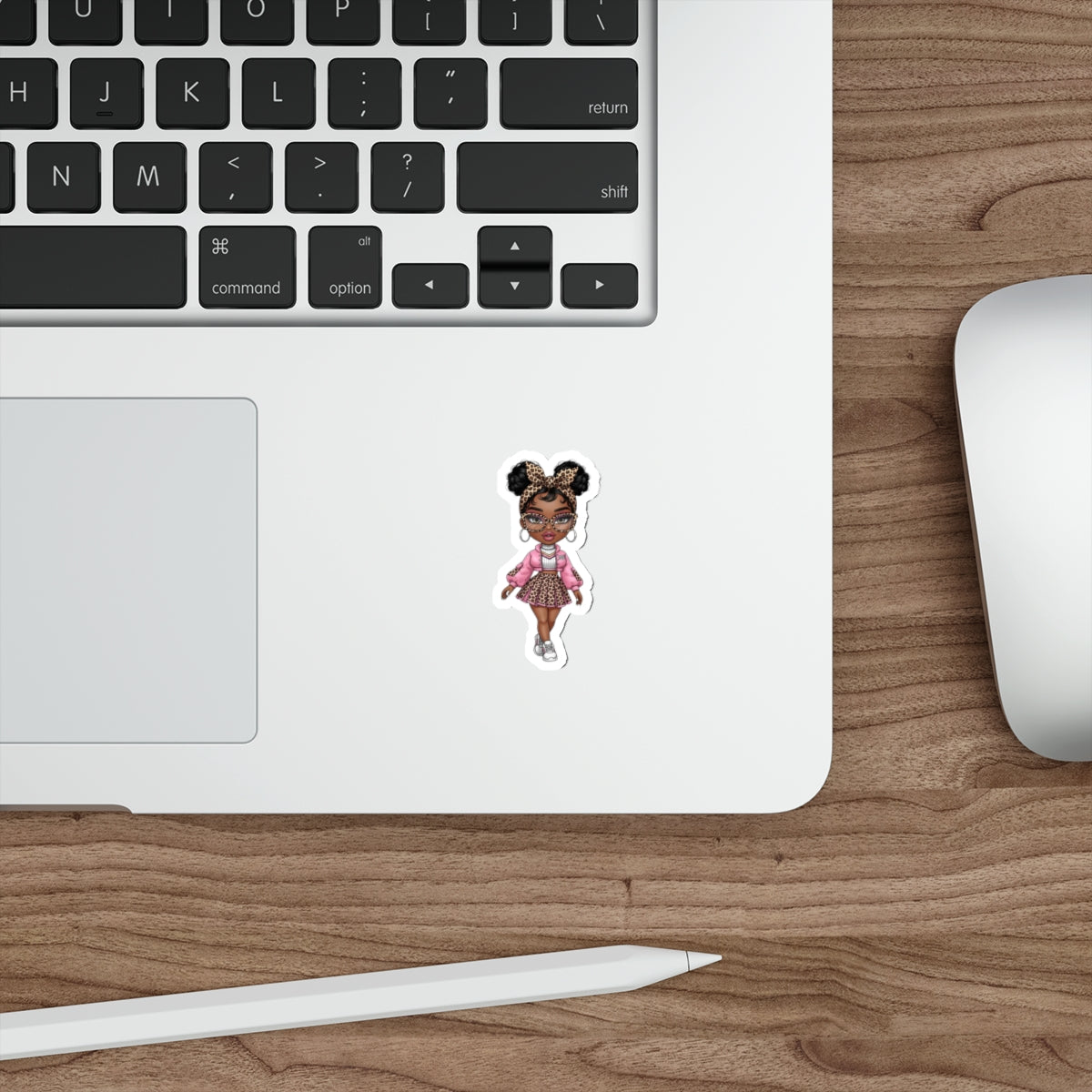Chic Die-Cut Stickers | Cute Girl Sticker for Laptop, Phone, Journal Décor, Gift for Teens, Fun Party Favor