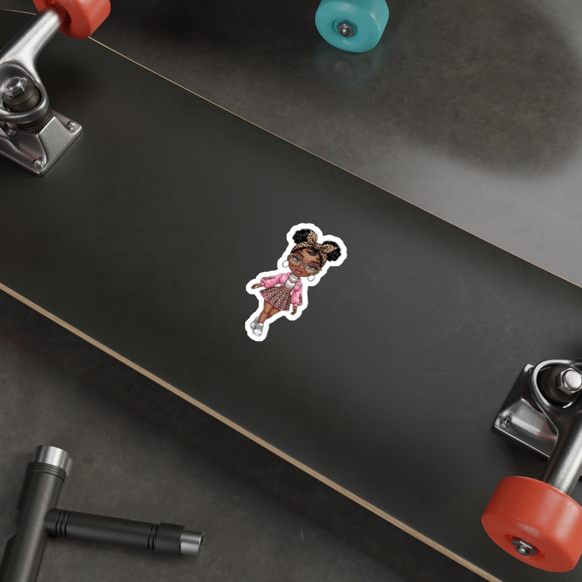 Chic Die-Cut Stickers | Cute Girl Sticker for Laptop, Phone, Journal Décor, Gift for Teens, Fun Party Favor