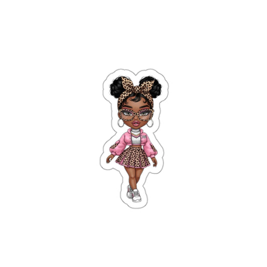 Chic Die-Cut Stickers | Cute Girl Sticker for Laptop, Phone, Journal Décor, Gift for Teens, Fun Party Favor